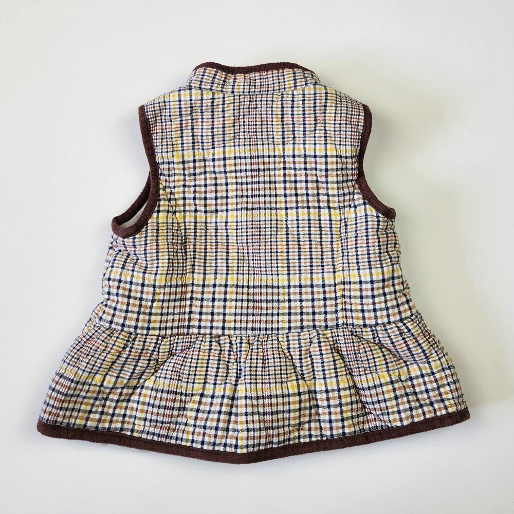 Janie and Jack Toddler Plaid Puffer Vest sz 2T - Picture 2 of 8